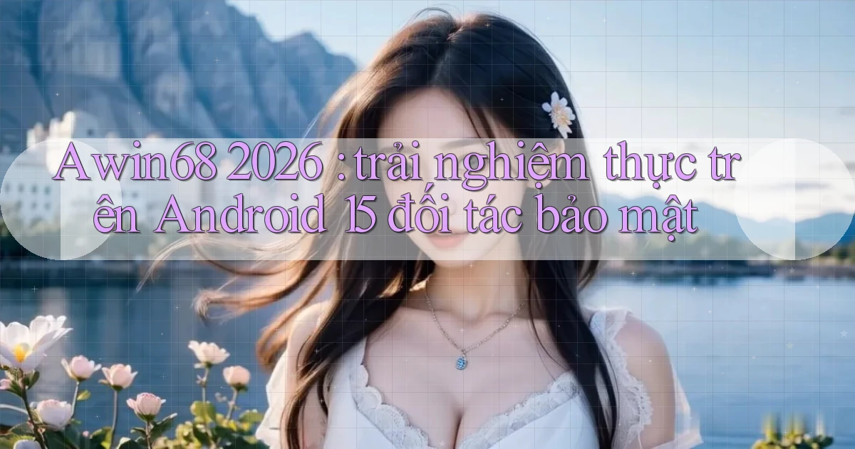 Awin68 2026 trải nghiệm thực trên Android 15 đối tác bảo mật