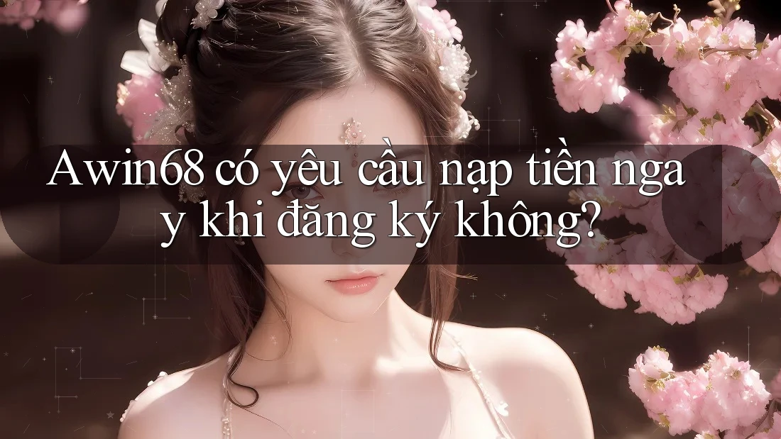 Awin68 có yêu cầu nạp tiền ngay khi đăng ký không?