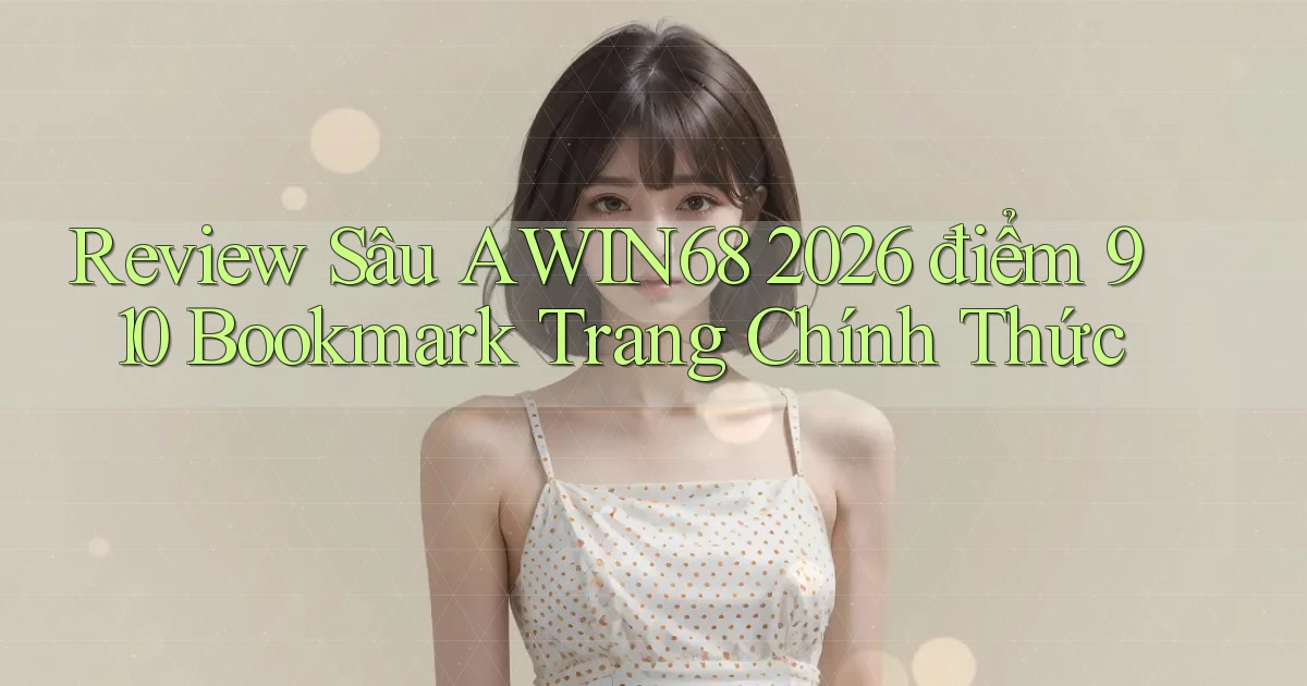 review sâu Awin68 2026   điểm 910 bookmark trang chính thức